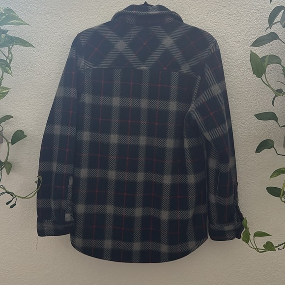 Boston Traders Men’s Plaid Fleece Lined Flannel Jacket Shirt Size S - Picture 5 of 6